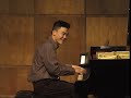 5-15-1999 senior solo piano recital by vincent lau - encore rachmaninoff's prelude in g minor, op. 23, no. 5 at mcelroy hall, kennedy performing arts center, holy names university. 3500 mountain blvd., oakland, ca 94619
