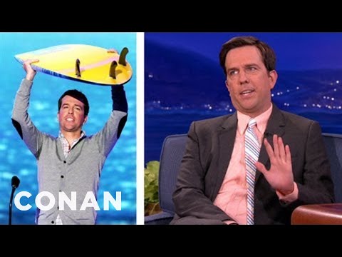 ED - Poor Ed - it's tough accepting awards when you suffer from acute asymmetical perspiration. More CONAN @ http://teamcoco.com/video Team Coco is the official Y...