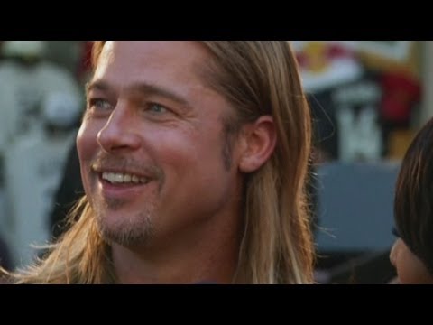 Brad Pitt shows fans the love at World War Z premiere Video