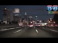 Atlanta, GA Downtown Freeways at Night