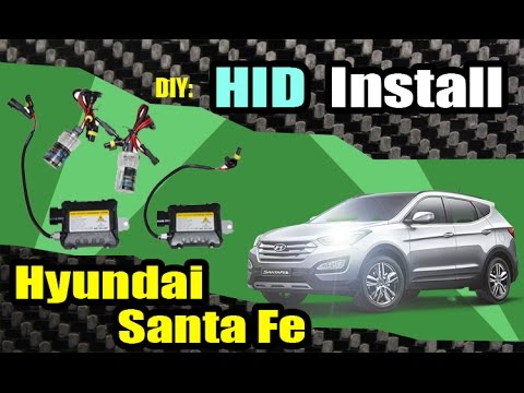 2013 Hyundai Santa Fe HID Headlight Install