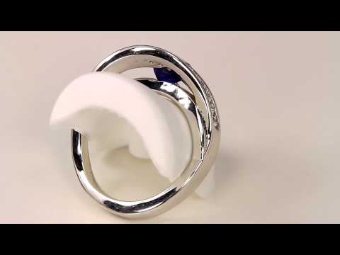 White Gold Tanzanite Ring 1.45 Carat