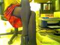 Black tights  ugly shoes lol