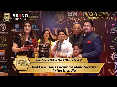Vista Office Systems Pvt. Ltd. | Red Carpet Interview at National Quality Awards by Brand Empower