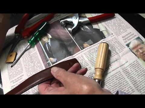 how to shorten a leather belt