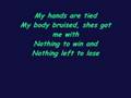 U2 - with or without out you lyrics