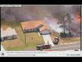 firefighters save a home in palm bay,brevard wildfires 5/12