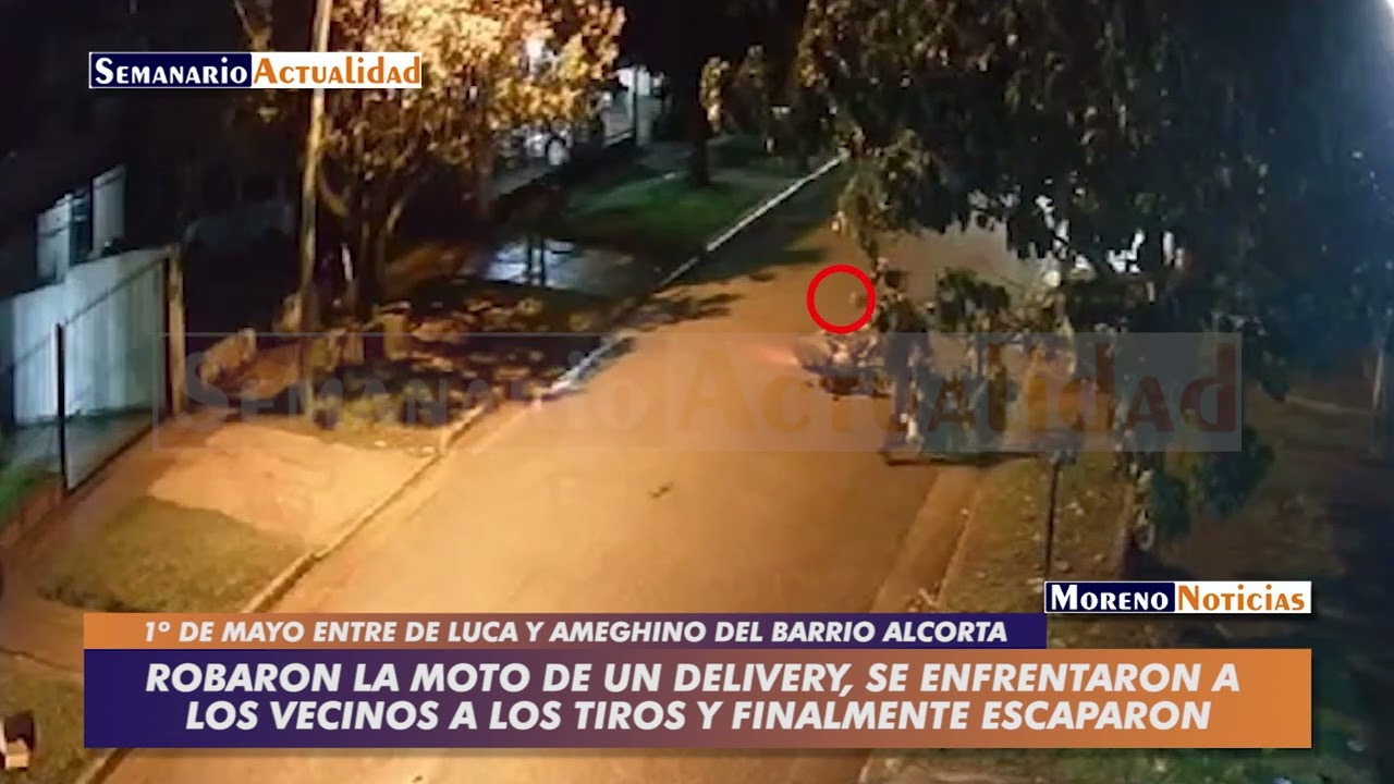 Robaron la moto de un delivery, se enfrentaron a los vecinos a los ...