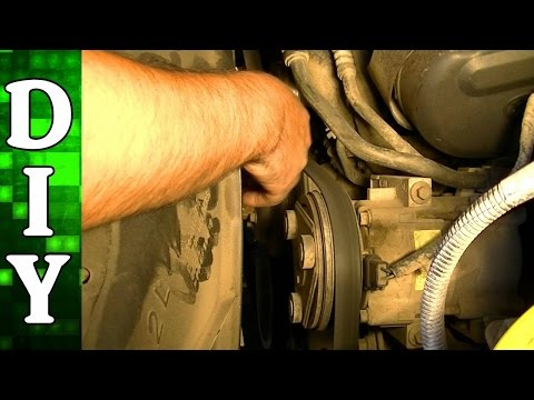 how to change a serpentine belt on a ford f-150