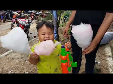 Trò Chơi Bé Vui Bông Gòn Khổng Lồ ❤ ChiChi ToysReview TV ❤ Đồ Chơi Trẻ Em Bài Hát Vần Thơ Cho Bé