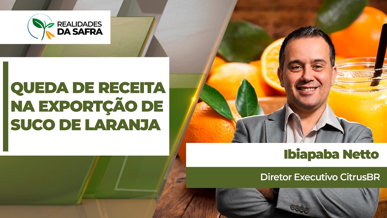 Safra 25/26 se encerra com exportação de suco de laranja estável em volume, mas com 30% de receita