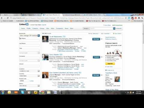 how to advanced search on linkedin