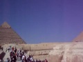 La Sfinge e le tre piramidi di Giza