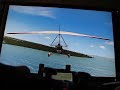 Microsoft FlightSimX PC controlled by motion sensing gamepad