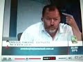 Pineyro en la TV denunciando situacion de la seguridad Aerea