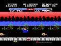 a side-scrolling fighting game sequel to the msx/nes version of the first game rather than the arcade release. you play lee young again who appeared in the first game on his quest of becoming a kung-fu master. lee has a wide range of attacks such as traditional punching and kicking attacks as well as jumping ones. opponents are well-equipped with weapons and attacks. openmsx was useless even with the tas mode it didn't do any re-recording and desync so i had to use bluemsx with cheats instead. this game is even better than the first game but the controls are even worse.