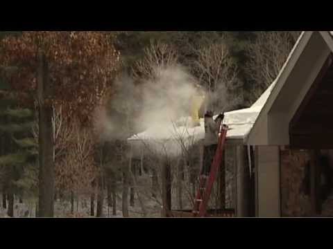 how to repair ice dam on roof