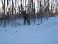 Snowboard pulled by snowmobile off jumps! Snowboard pulled by snowmobile off jumps!