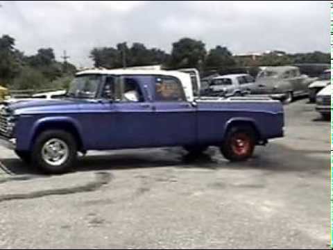 Sick Burnout 1960's Dodge Pickup