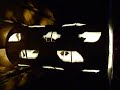 the dream machine has been on tour since november 2006. inspired by  brion gysin and ian summerville in 1952. this sculpture is intended to be viewed with the eyes closed. ours may be the worlds biggest? for sale $5000. 
9'x4'x4'