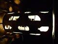 the dream machine has been on tour since november 2006. inspired by  brion gysin and ian summerville in 1952. this sculpture is intended to be viewed with the eyes closed. ours may be the worlds biggest? for sale $5000. 
9'x4'x4'