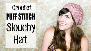 Crochet Puff Stitch Beanie Hat 20
