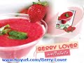 สอนการทำน้ำผลไม้ปั่น Juice blended Berry Lover