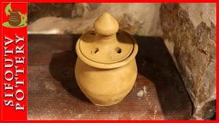 Hello Guys, New Pottery Video!!! Pottery throwing - How to Make a Pottery Garlic Pot #95