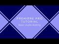 How To Change Volume Levels On Adobe Premiere Pro