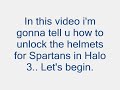 How to get all Spartan helmets in Halo 3