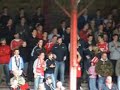 Irish league game between Portadown and Linfield played at Shamrock Park, 7th October 2006.  Gary McClutchen scoring for Portadown and Thompson scoring twice for Linfield, the second coming from a clearly offside position.