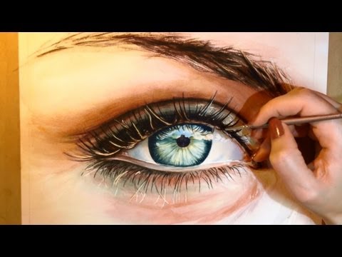 How to Paint a Realistic Eye - Watercolor Portrait Tutorial