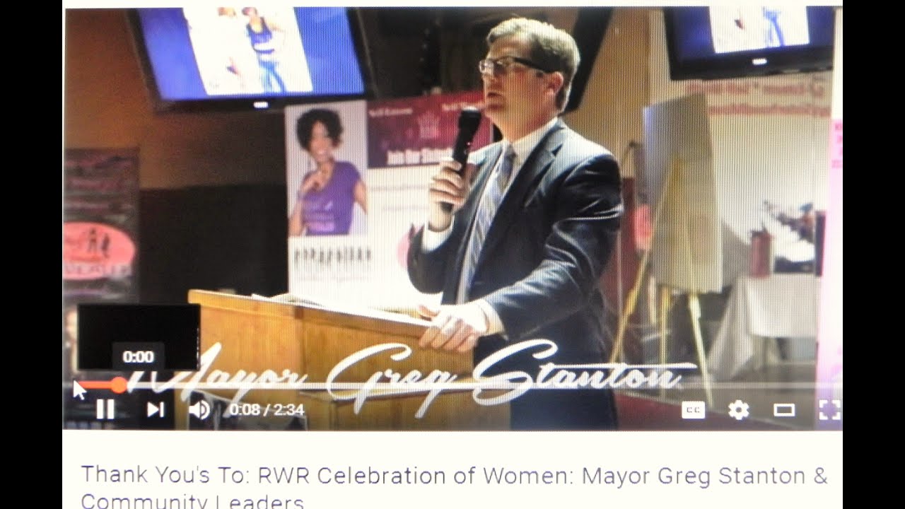 Thank You's To: RWR Celebration of Women: Mayor Greg Stanton & Community Leaders