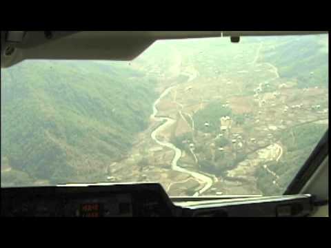 Paro Dangerous Airport Landing!