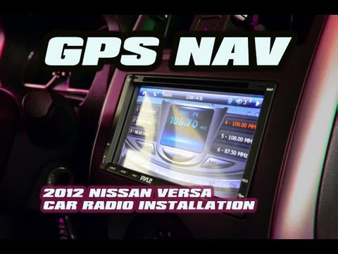 NISSAN VERSA GPS NAVIGATION DOUBLE DIN CAR RADIO INSTALL