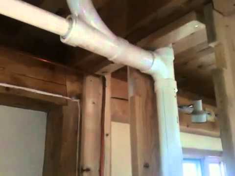 how to vent bathroom plumbing