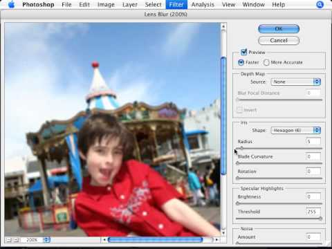 Learn Photoshop - How to limit the depth of field - YouTube