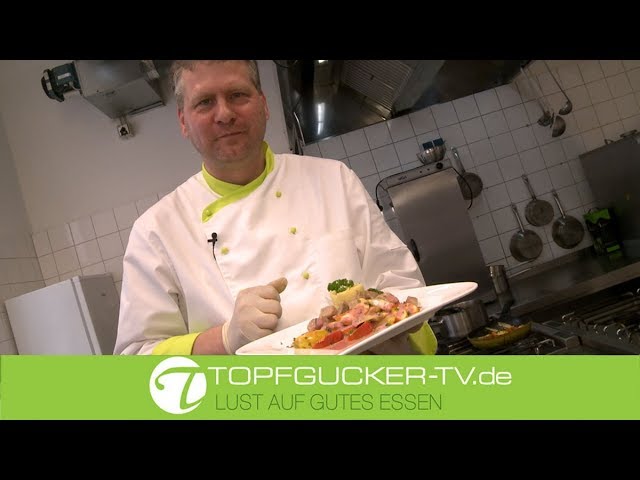 Gebratene Kalbswürfel | Kürbis-Fenchel-Apfelgemüse | Petersilien-Püree | Rote Bete Schaum | Rezeptempfehlung Topfgucker-TV