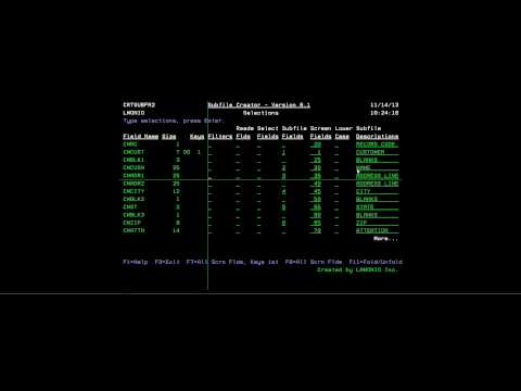 how to define klist in rpgle