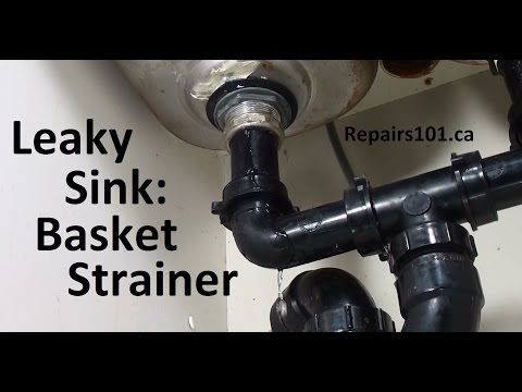 how to fix a kitchen sink drain leak