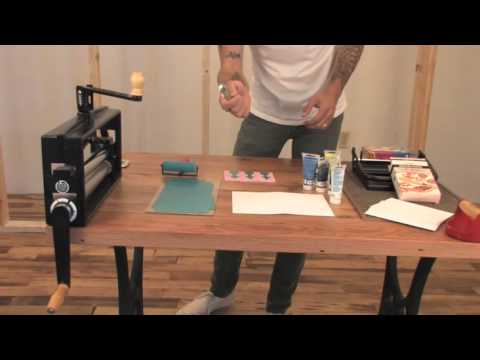 Urban Outfitters DIY demonstration — block printing