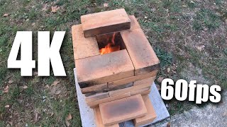 How to build a Rocket Stove  4K