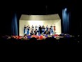 this is 5 hebrew love songs by eric whitacre. it is a very beautiful piece and i just hope you enjoy it. the first piece is just strings because we didn't have time to learn the words...and because we thought it woudl sound nice without em anyway.lol!
the first piece is called temuna
second piece: kala kala 
third piece:larov
fourth piece: eyze sheleg
fifth piece:rakut 
rakut is in the second part so make sure to it all!!! 
and if your wondering where i'm at, i'm in the second row third  from the right. (hope that helps in some way.lol)or to make it easier..secong from the girl in the orange. =d um...lets see...what else...oh right. when i find the translations for the songs i will post em up! so stay tuned!! lol!