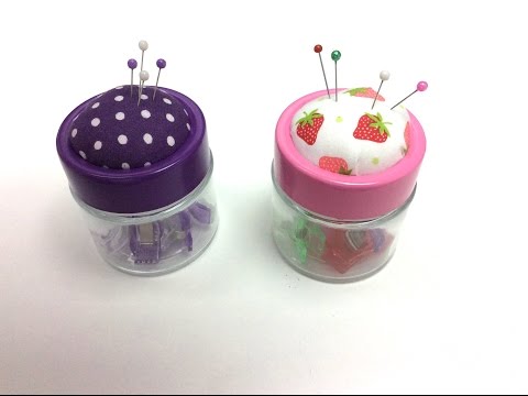 DIY: Stecknadelglas basteln für Kleinigkeiten zum Nähen, Häkeln, Aufbewahren