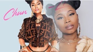 Chun Li Nicki Minaj Inspired Hair/Makeup Tutorial| Barbie Tingz!