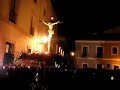 imagen titular de la cofradia de jesus de la redencion (solo hombres) y segundo en procesionar, banda que acompa�a es minerva, fue el 16 de marzo de 2008. fue hecho por juan de anchieta en el siglo xvi. pujado por 75 braces con un peso global de 930 kg. fue restaurado el a�o pasado. el video esta hecho en la salida de la procesion en la plaza del grano.