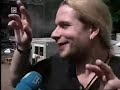 german folk metal band subway to sally playing liebeszauber live at the taubertal open air, plus a tiny interview with eric fish and bodenski.