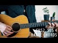 The beauty of Sus2/Sus4 and Barre Chords (Music Theory)