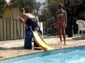 farra na piscina
