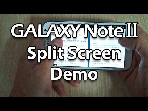 Samsung Galaxy Note 2 Split Screen Demo